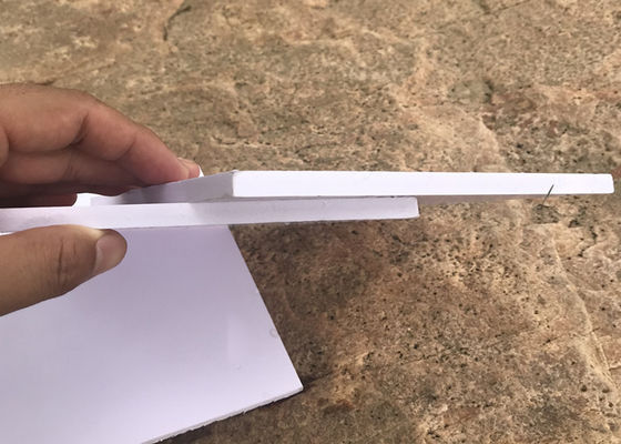 Lightweight White PVC Decorative Sheet For Thermoforming Sheet 1.22m * 2.44m * 8mm