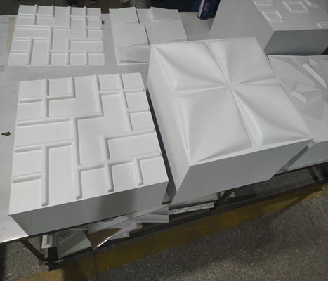 پانل دیواری 50cm*50cm سبز با استحکام بالا 3 بعدی PVC تزئینی برای پس زمینه تلویزیون